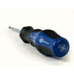 Отвертка Ultra Grip КОБАЛЬТ PZ-1 х 75 мм CR-V, двухкомпонентная рукоятка (1 шт.) подвес (646-409)