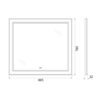 BelBagno SPC-KRAFT-1200-800-LED-TCH-WARM Зеркало в алюминиевой раме со встроенным светильником, сенсорным выключателем и подогревом, SPC-KRAFT-1200-800-LED-TCH-WARM, 1200x32x800 мм