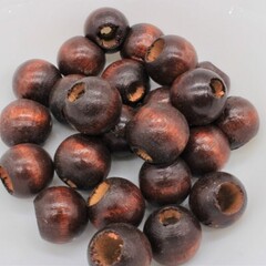 Бусины пришивные дерево, р. 17х19 мм