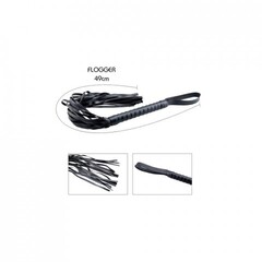 Фетиш-набор Secret Desires BDSM чёрный (наручники, ошейник с поводком, оковы для ног, кляп, флоггер, маска)