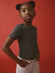 Футболка для девочки Next E44-335, Темно-серый