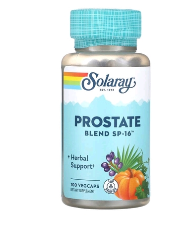 Solaray, SP-16, смесь для здоровья простаты, 100 капсул VegCaps