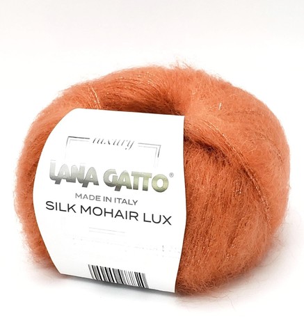 Пряжа Lana Gatto Silk Mohair Lux 8392 оранжевый