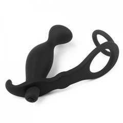 Анальный виброплаг с кольцом 