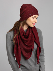 LUCY  шарф-платок  бордовый