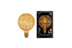 Лампа Gauss LED Filament G120 4W E27 380 lm 2400K Golden 105802004