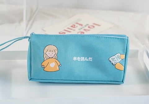 Penal \ Пенал \ Pencil bag girl ice blue