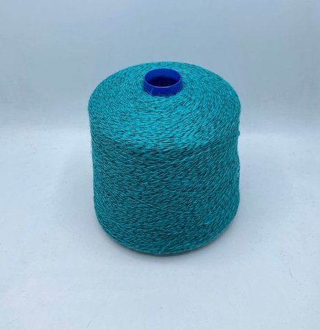 Zegna Baruffa (пр.Италия), art.Cuzco,2/15 750м/100гр. 70%Альпака, 30%Меринос, цвет-Черно-бирюзовое мулине, арт-32056