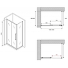 Abber Schwarzer Diamant AG30150BH-S60B Душевой уголок, 150x60x195