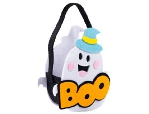 Конфетница HAPPY HALLOWEN Привидение BOO фетр