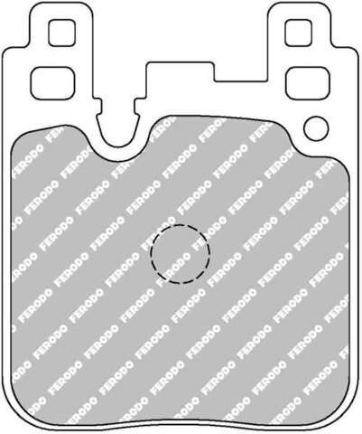 FCP4663H Тормозные колодки дисковые спортивые DS2500