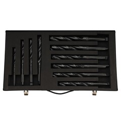 Набор сверл по металлу 14-30мм 10шт DIN345 HSS 118° (к/х - хв.) H-Tools PRO 204002HT