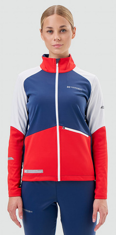 Элитная лыжная куртка Nordski Pro 2.0 White/Red/Blue W женская