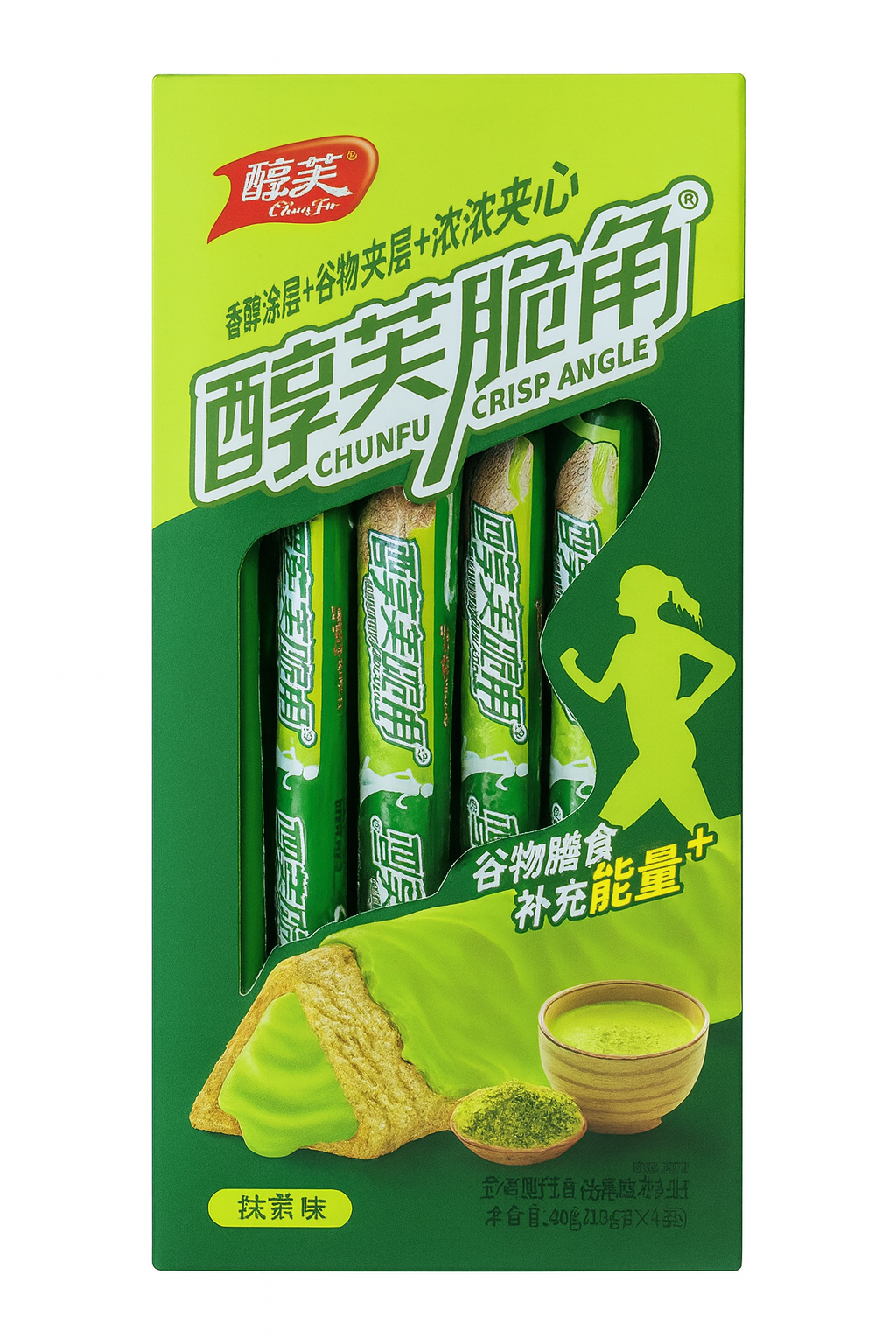 Хрустящие фитнес трубочки с начинкой Матча (20 шт) 440 гр. Хрустящие фитнес трубочки с начинкой Матча (20 шт) 440 гр.