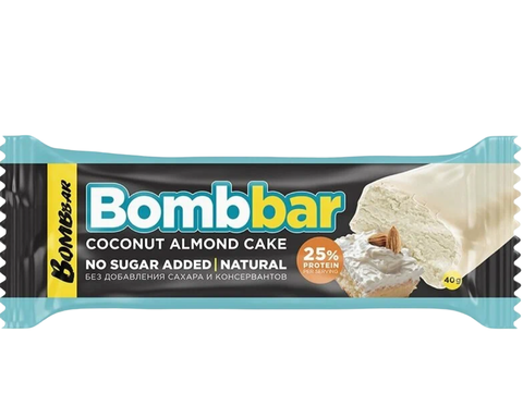 ТМ Бомббар Батончик глазированный Миндально - кокосовый 40гр