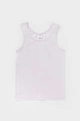 майка  для девочки  К 1192-2уп/нежная сирень,белая лилия