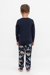 пижама  для мальчика  К 1541/24/индиго,цветные динозавры