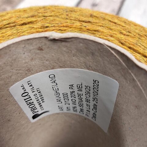 Шетланд (80%) PROFILO LANA SHETLAND 600 горчичный меланж