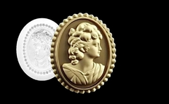 Силиконовый молд Камея № 43