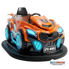 Бамперная электромашинка «Огненный неон» для автодрома, плавное управление