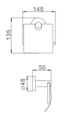 Бумагодержатель HAIBA HB8703 черная