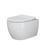 Ceramica Nova Play CN3001 Подвесной унитаз c ультра тонким сидением с функцией плавного закрытия, цвет: белый