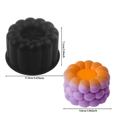 Силиконовая форма для муссового мини торта (бенто) «Пузыри»