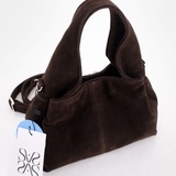 Сумка Саломея 2026 эко-замша кофе