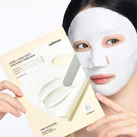 Celimax Pore+Dark Spot Brightening Cream Mask Кремовая осветляющая маска для лица
