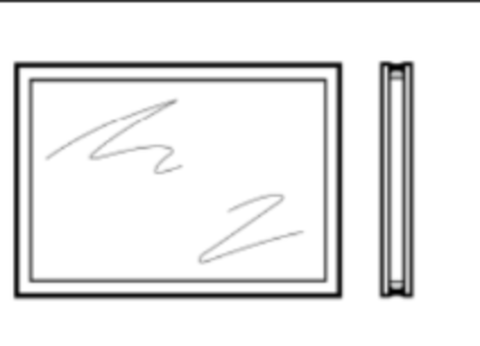Прозрачная панель SAN 345x220x16мм.