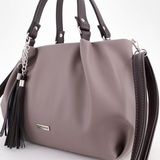 Сумка Саломея 607 наппа тауп + шоколад