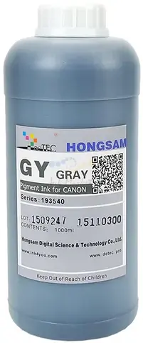 Чернила DCTec iPF6400/iPF8400 Gray (Gy) 1000мл пигмент (серия 193540)