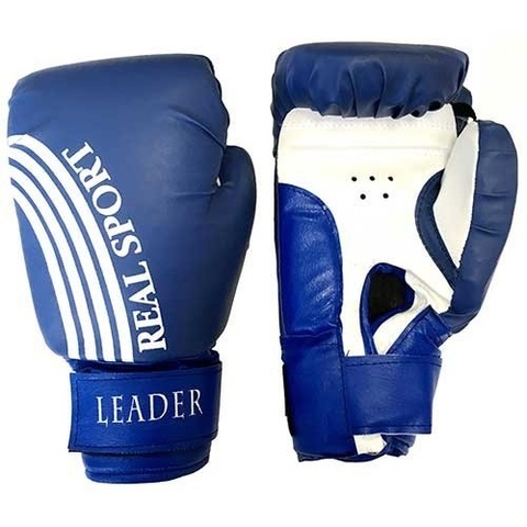 Перчатки  боксерские REALSPORT  8 унций, синий
