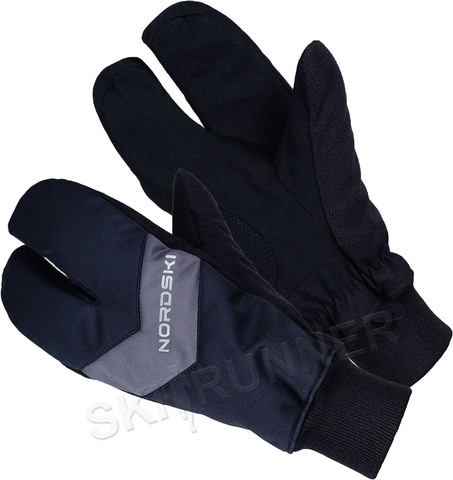 Перчатки-лобстеры Nordski Arctic Black/Grey WS