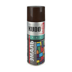 Аэрозольная алкидная краска Kudo KU-1012, 520 мл, RAL 8017, коричневая, 22056