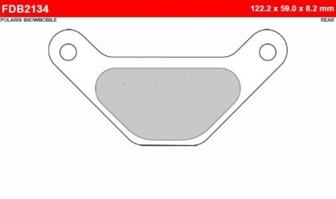 FDB2134SG Тормозные колодки дисковые MOTO, блистер 2 шт