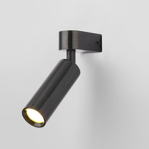 Настенный светодиодный светильник Eurosvet Pitch 20143/1 LED черный жемчуг