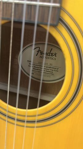 FENDER ESC-105 EDUCATIONAL SERIES классическая гитара c узким грифом, цвет натуральный, чехол в комплекте