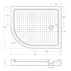 Cezares TRAY-A-RH-120/100-550-15-W-R АКРИЛОВЫЙ ПОДДОН