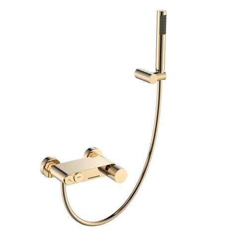 Boheme 123-MG Смеситель STICK для ванны Mat Gold c ручкой DIAMOND