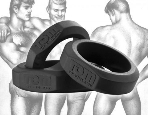 Эрекционные кольца Tom of Finland - 3 шт. разного диаметра