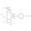 Настенный дозатор для жидкого мыла (металлический стакан) Bemeta Omega 104109012