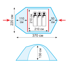 Туристическая палатка Tramp Stalker 3 (V2)