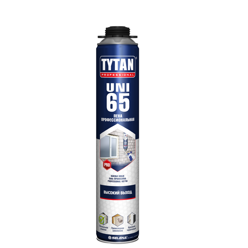Купить Монтажная пена Titan Uni (Титан Уни) 65 зимняя, 750 мл  .