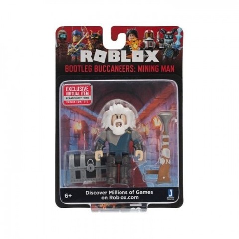 Игровая коллекционная фигурка Jazwares Roblox Core Figures Bootleg Buccaneers: Mining Man W6