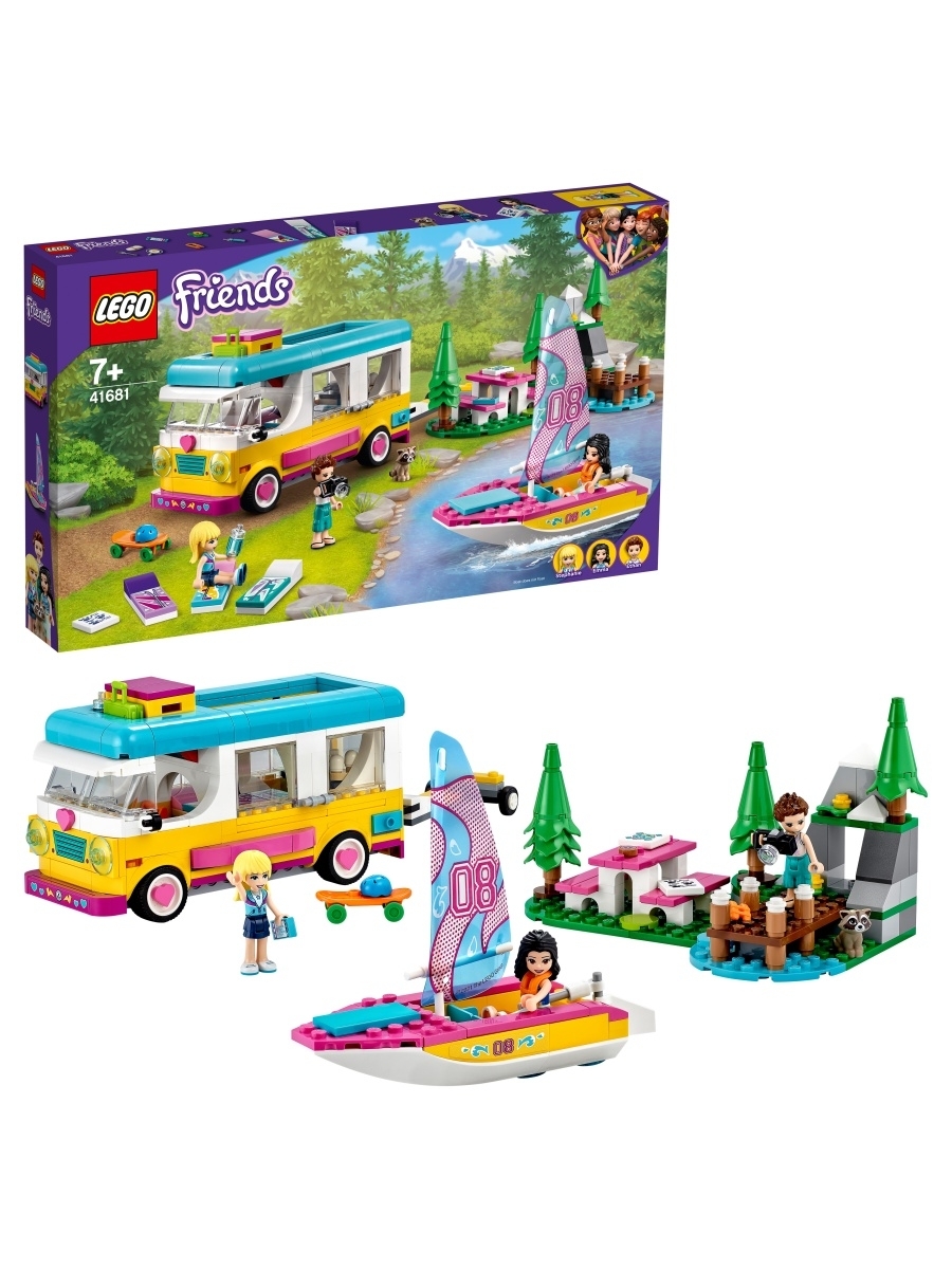 Конструктор LEGO Friends 41681 Лесной дом на колесах и парусная лодка 41681  купить в интернет-магазине Layon.ru