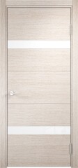 Межкомнатная дверь Берлин 01 ДО (Лакобель) / Цвет Дуб бежевый вералинга / Стекло "Лакобель" / Двери Верда