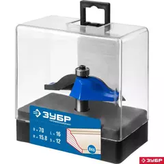 ЗУБР 70 x 16 мм, радиус 15.8 мм, фреза фигирейная №1, Профессионал (28760-70)