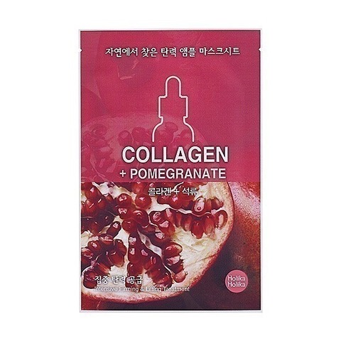 HOLIKA HOLIKA Ampoule Essence Collagen + Pomegranate тканевая маска 