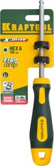 KRAFTOOL Х-Drive, Hex6 x 100, отвертка (250075-6-100)